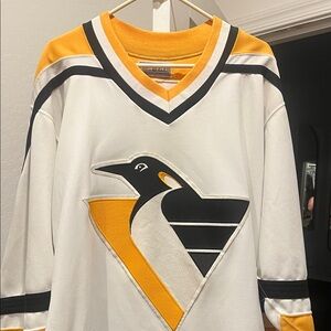 White and Yellow Men's Sweater